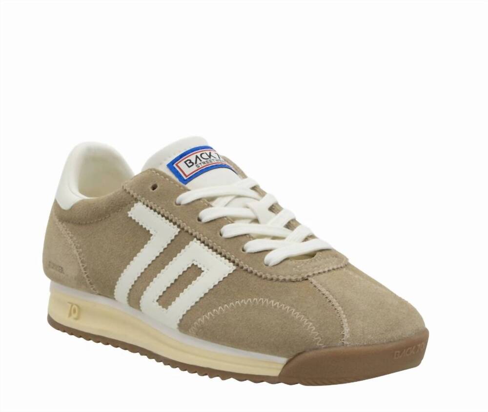 NEW BACK 70 women's runner sneaker in tan